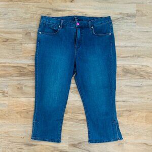 Isaac Mizrahi Live 16T Tall Stretch Capri Jeans